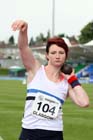 Kirsty Yates winner of the shot put at the Scottish Championships, Scotstoun  Stadium, Glasgow.
